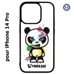 Coque pour iPhone 14 Pro PANDA BOO© paintball color flash - coque humour