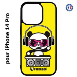 Coque pour iPhone 14 Pro PANDA BOO© DJ music - coque humour