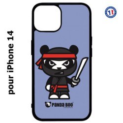Coque pour iPhone 14 PANDA BOO© Ninja Boo noir - coque humour