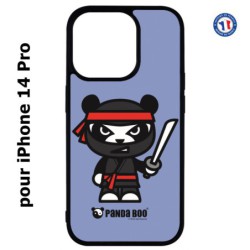 Coque pour iPhone 14 Pro PANDA BOO© Ninja Boo noir - coque humour