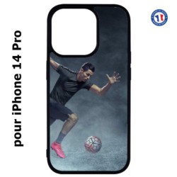 Coque pour iPhone 14 Pro Cristiano Ronaldo club foot Turin Football course ballon