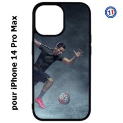 Coque pour iPhone 14 Pro MAX Cristiano Ronaldo club foot Turin Football course ballon