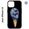 Coque pour iPhone 14 Ice Skull - Crâne Glace - Cône Crâne - skull art