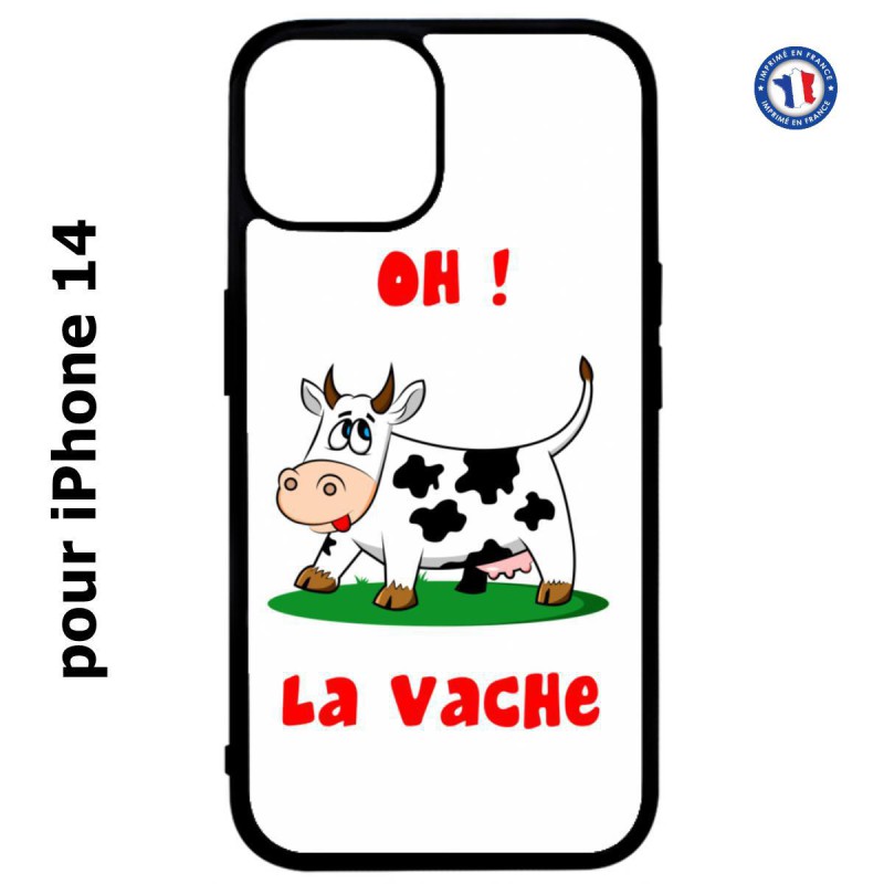 Coque pour iPhone 14 Oh la vache - coque humoristique