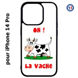 Coque pour iPhone 14 Pro Oh la vache - coque humoristique