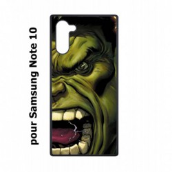 Coque noire pour Samsung Galaxy Note 10 Monstre Vert Hulk Hurlant