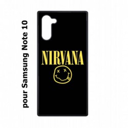 Coque noire pour Samsung Galaxy Note 10 Nirvana Musique