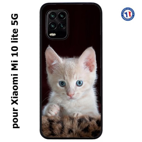 Coque pour Xiaomi Mi 10 lite 5G Bébé chat tout mignon - chaton yeux bleus