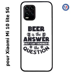 Coque pour Xiaomi Mi 10 lite 5G Beer is the answer Humour Bière