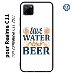 Coque pour Realme C11 Save Water Drink Beer Humour Bière