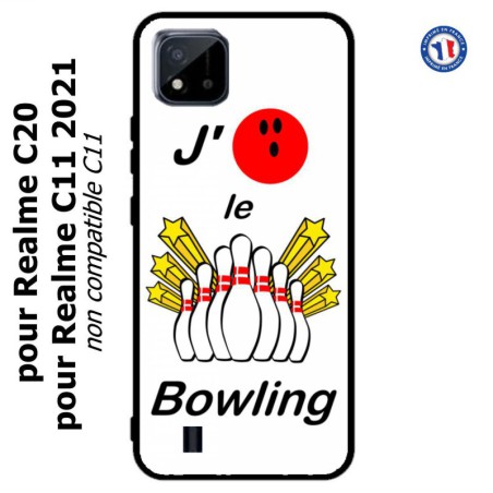 Coque pour Realme C20 et C11 2021 J'aime le Bowling