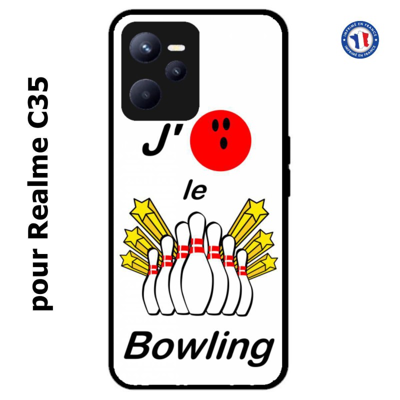 Coque pour Realme C35 J'aime le Bowling