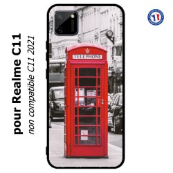 Coque pour Realme C11 Cabine téléphone Londres - Cabine rouge London