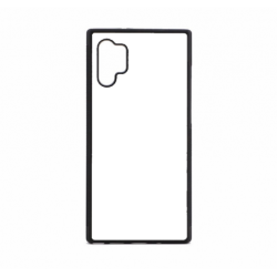 Coque pour Samsung Galaxy Note 10 Plus Drapeau Corse Emblème - Écusson Argent à Tête de Maure - contour noir