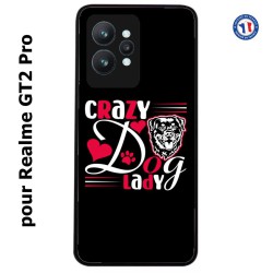 Coque pour Realme GT2 Pro Crazy Dog Lady - Chien