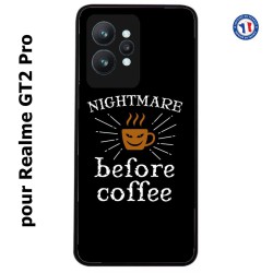 Coque pour Realme GT2 Pro Nightmare before Coffee - coque café