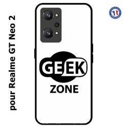 Coque pour Realme GT Neo 2 Logo Geek Zone noir & blanc