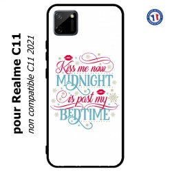 Coque pour Realme C11 Kiss me now Midnight is past my Bedtime amour embrasse-moi