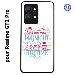 Coque pour Realme GT2 Pro Kiss me now Midnight is past my Bedtime amour embrasse-moi