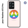 Coque pour Realme GT2 Pro Peace and Love LGBT - couleur arc en ciel