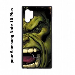Coque noire pour Samsung Galaxy Note 10 Plus Monstre Vert Hulk Hurlant