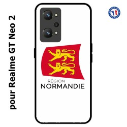 Coque pour Realme GT Neo 2 Logo Normandie - Écusson Normandie - 2 léopards