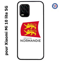 Coque pour Xiaomi Mi 10 lite 5G Logo Normandie - Écusson Normandie - 2 léopards