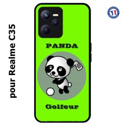 Coque pour Realme C35 Panda golfeur - sport golf - panda mignon