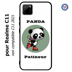 Coque pour Realme C11 Panda patineur patineuse - sport patinage