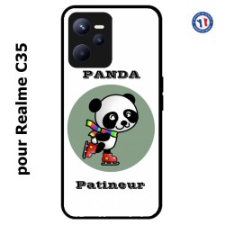 Coque pour Realme C35 Panda patineur patineuse - sport patinage