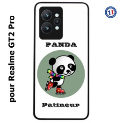 Coque pour Realme GT2 Pro Panda patineur patineuse - sport patinage
