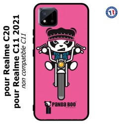Coque pour Realme C20 et C11 2021 PANDA BOO© Moto Biker - coque humour