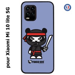 Coque pour Xiaomi Mi 10 lite 5G PANDA BOO© Ninja Boo noir - coque humour