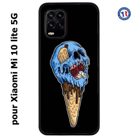 Coque pour Xiaomi Mi 10 lite 5G Ice Skull - Crâne Glace - Cône Crâne - skull art