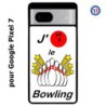 Coque pour Google Pixel 7 J'aime le Bowling