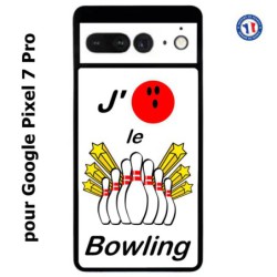 Coque pour Google Pixel 7 Pro J'aime le Bowling