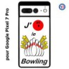 Coque pour Google Pixel 7 Pro J'aime le Bowling
