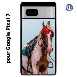 Coque pour Google Pixel 7 Coque cheval robe pie - bride cheval