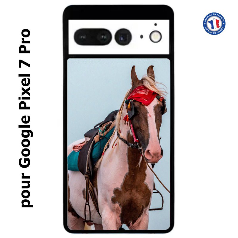 Coque pour Google Pixel 7 Pro Coque cheval robe pie - bride cheval
