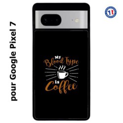 Coque pour Google Pixel 7 My Blood Type is Coffee - coque café