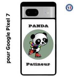 Coque pour Google Pixel 7 Panda patineur patineuse - sport patinage