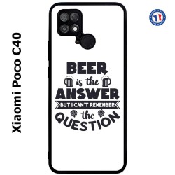 Coque pour Xiaomi Poco C40 Beer is the answer Humour Bière