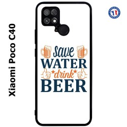 Coque pour Xiaomi Poco C40 Save Water Drink Beer Humour Bière