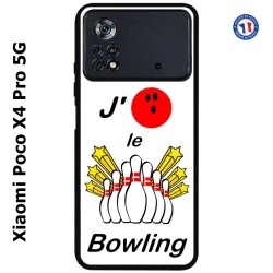 Coque pour Xiaomi Poco X4 Pro 5G J'aime le Bowling