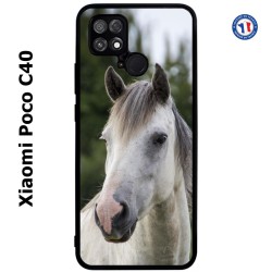 Coque pour Xiaomi Poco C40 Coque cheval blanc - tête de cheval