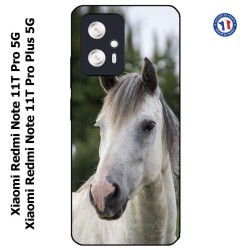Coque pour Xiaomi Redmi Note 11T PRO / 11T PRO PLUS Coque cheval blanc - tête de cheval