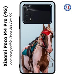 Coque pour Xiaomi Poco M4 Pro (4G) Coque cheval robe pie - bride cheval