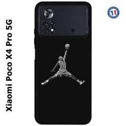 Coque pour Xiaomi Poco X4 Pro 5G Michael Jordan 23 shoot Chicago Bulls Basket