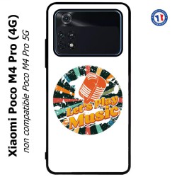 Coque pour Xiaomi Poco M4 Pro (4G) coque thème musique grunge - Let's Play Music