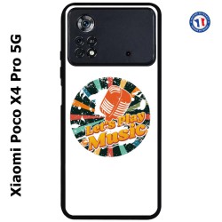 Coque pour Xiaomi Poco X4 Pro 5G coque thème musique grunge - Let's Play Music